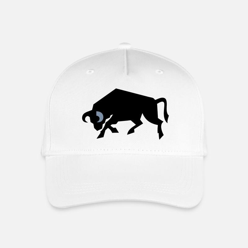bull_2 - Casquette de baseball bio Enfant - blanc