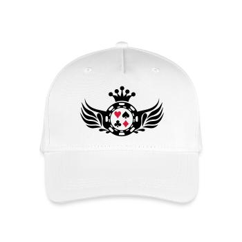 poker_shield - Kinder Bio Basecap - Weiß - Vorne