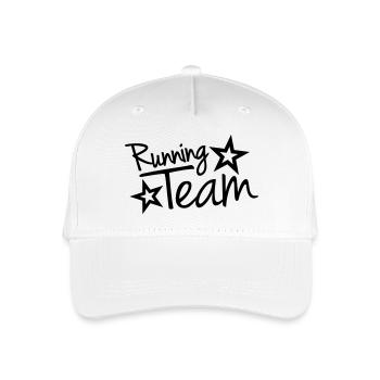 Running Team - Organic Kids’ Baseball Cap - white - Front