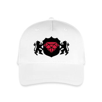 Wappen Diamant 02 - Kinder Bio Basecap - Weiß - Vorne