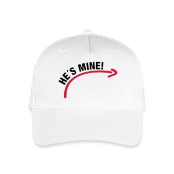 hes_mine_wq2 - Kinder Bio Basecap - Weiß - Vorne