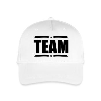 team - Organic Kids’ Baseball Cap - white - Front