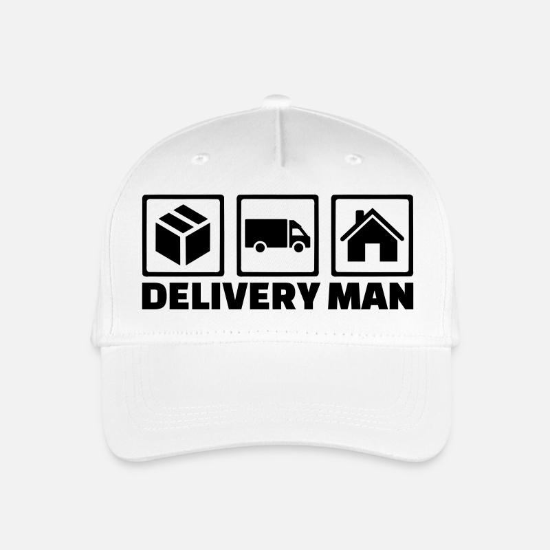 Paketbote - Kinder Bio Basecap - Weiß