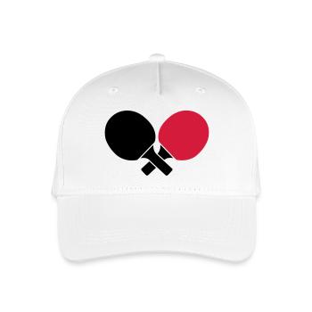 Tischtennis - Kinder Bio Basecap - Weiß - Vorne