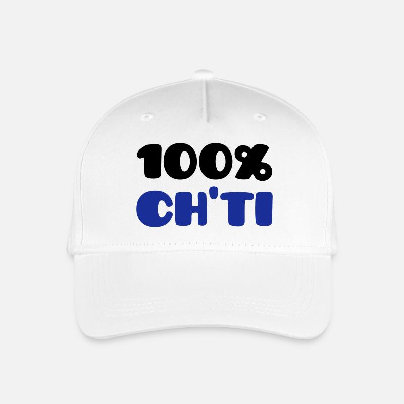 Ch'ti 100% (V) - Kinder Bio Basecap - Weiß