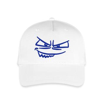 Visage de monstre mal cool - Casquette de baseball bio Enfant - blanc - Devant