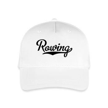 rudern - Kinder Bio Basecap - Weiß - Vorne