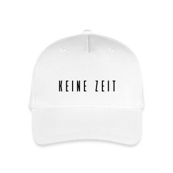 Keine Zeit - Kinder Bio Basecap - Weiß - Vorne
