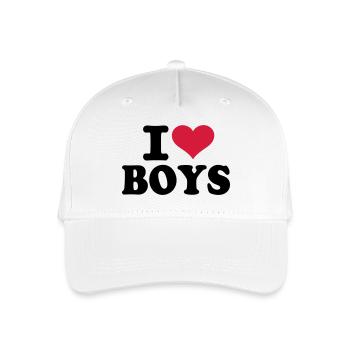 Boys - Organic Kids’ Baseball Cap - white - Front