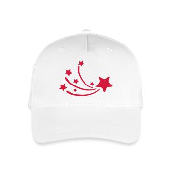 shooting_stars_2 - Organic Kids’ Baseball Cap - white - Front