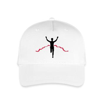 Jogger Ziel - Kinder Bio Basecap - Weiß - Vorne