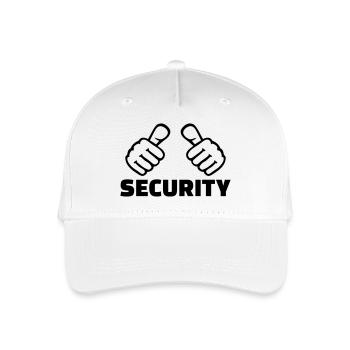 Security - Organic Kids’ Baseball Cap - white - Front