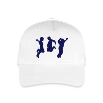 menschenspringen - Kinder Bio Basecap - Weiß - Vorne