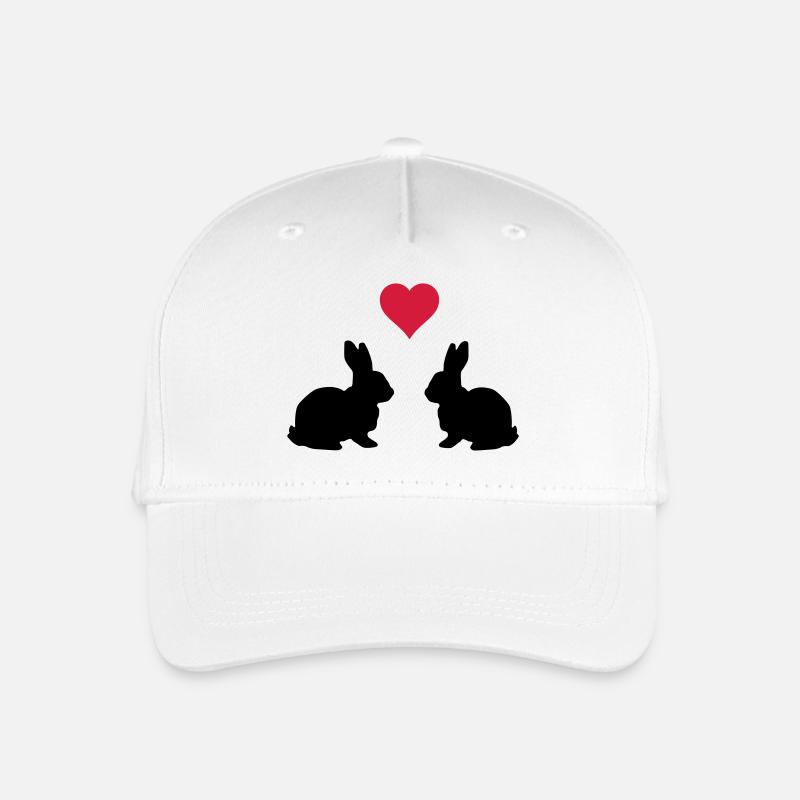 Love Hasen - Kinder Bio Basecap - Weiß