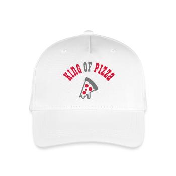 Ich liebe Pizza - Kinder Bio Basecap - Weiß - Vorne