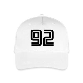 92 - Organic Kids’ Baseball Cap - white - Front