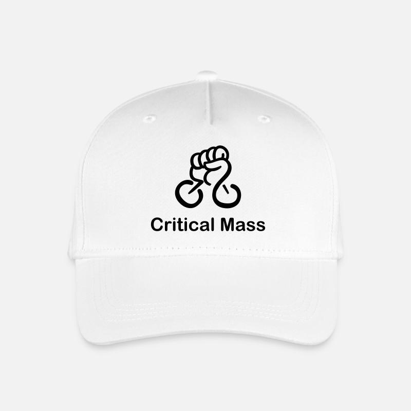 Critical Mass organisierter Radfahrer Zufall - Kinder Bio Basecap - Weiß