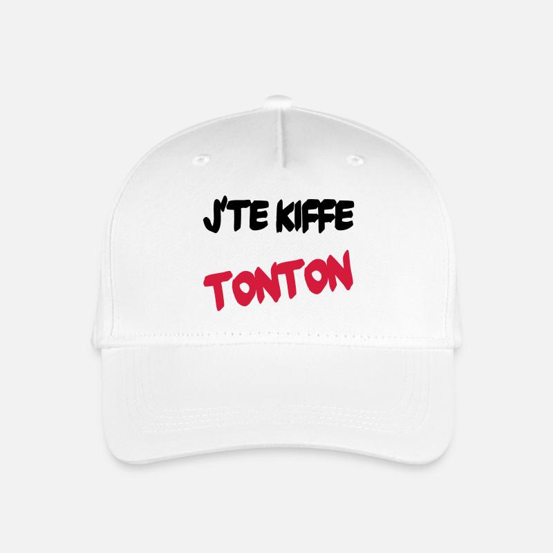 J'te kiffe tonton - Casquette de baseball bio Enfant - blanc