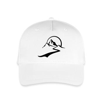 berg_tour - Kinder Bio Basecap - Weiß - Vorne