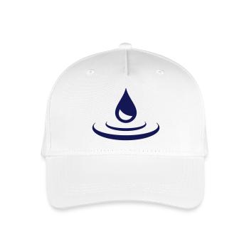 Drop - Organic Kids’ Baseball Cap - white - Front