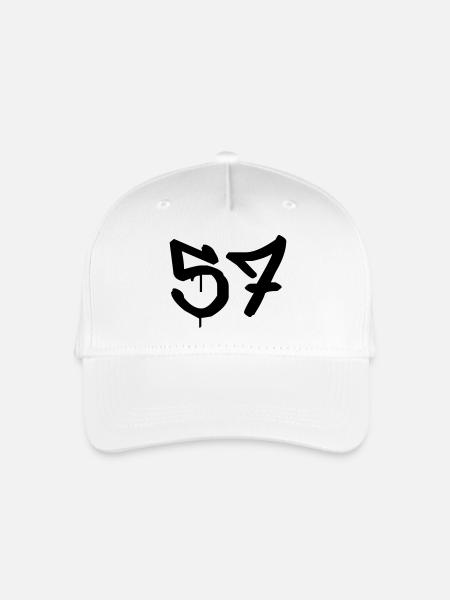 Graffiti: 57 - Casquette de baseball bio Enfant - blanc
