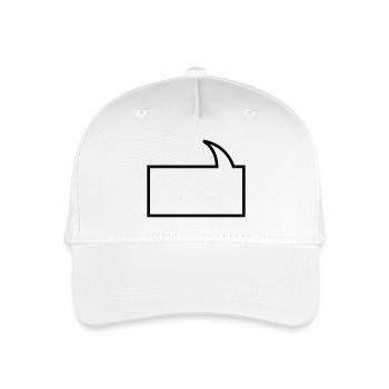 text balloon - Organic Kids’ Baseball Cap - white - Front