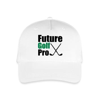 Golf - Kinder Bio Basecap - Weiß - Vorne
