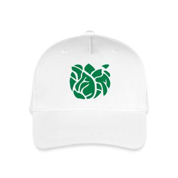 salat / salad (1c) - Kinder Bio Basecap - Weiß - Vorne