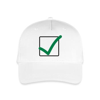 haekchen_02 - Kinder Bio Basecap - Weiß - Vorne