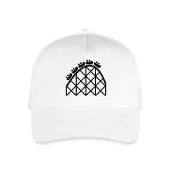 roller coaster - Organic Kids’ Baseball Cap - white - Front