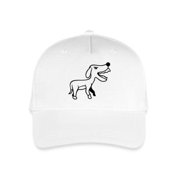 Dog, Furious, Biting, , Aggressive, Attack - Organic Kids’ Baseball Cap - white - Front