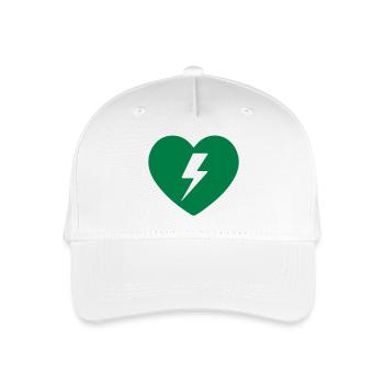 Premiers secours pour défibrillateur anti-échappement - Casquette de baseball bio Enfant - blanc - Devant