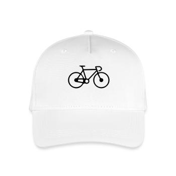 Bicycle - Organic Kids’ Baseball Cap - white - Front