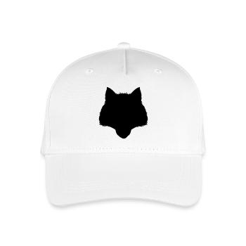 wolf - Organic Kids’ Baseball Cap - white - Front