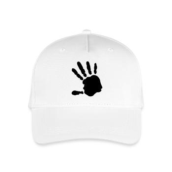Hand - Kinder Bio Basecap - Weiß - Vorne