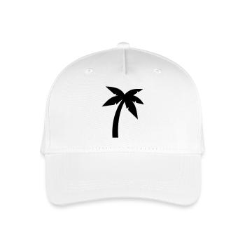 Palme - Kinder Bio Basecap - Weiß - Vorne
