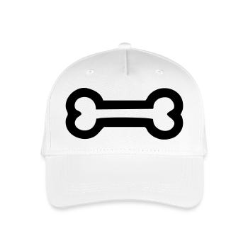 Hundeknochen Knochen Hunde - Kinder Bio Basecap - Weiß - Vorne