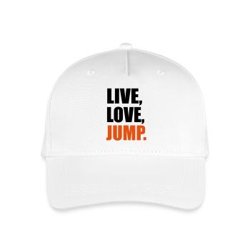 Jump - Organic Kids’ Baseball Cap - white - Front