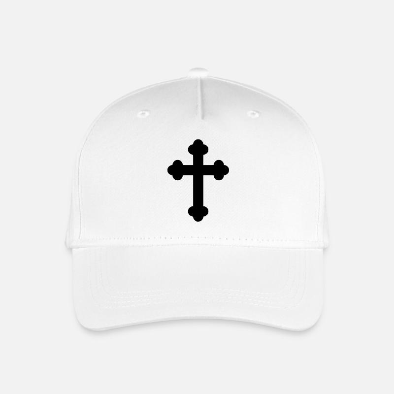 Kreuz - Kinder Bio Basecap - Weiß