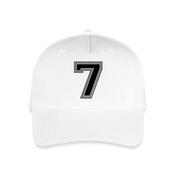7_number_7_(s31) - Organic Kids’ Baseball Cap - white - Front