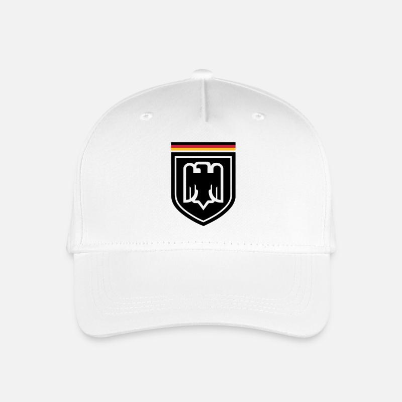 Deutschland Adler Abzeichen 01 - Kinder Bio Basecap - Weiß
