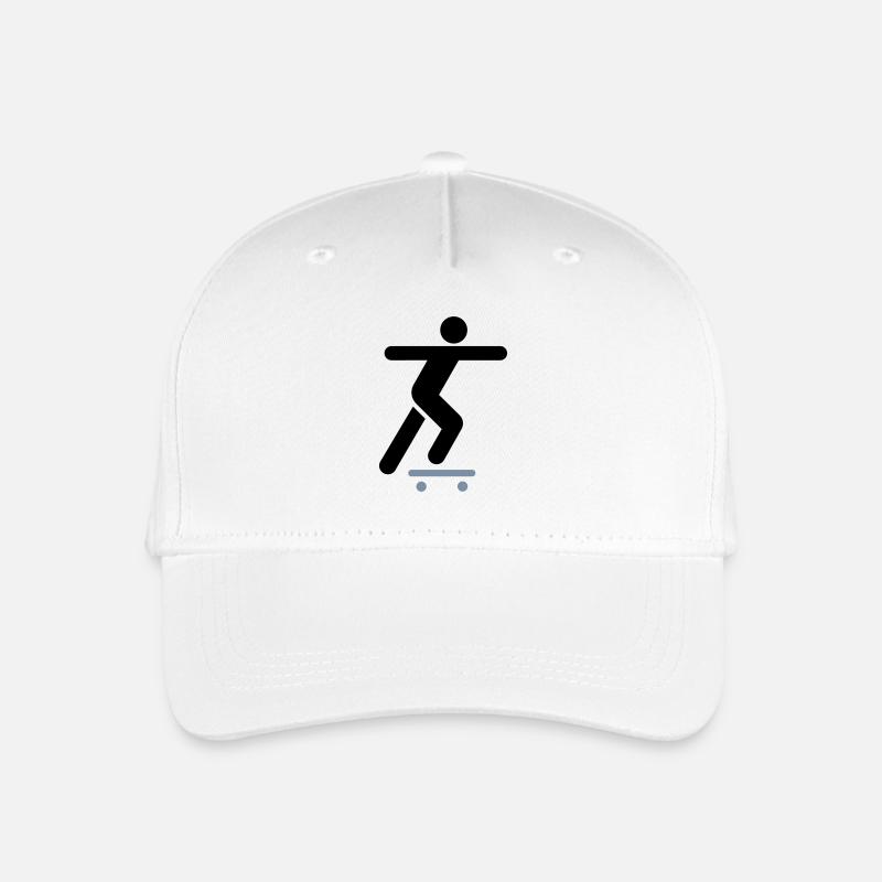 skateboard - Casquette de baseball bio Enfant - blanc