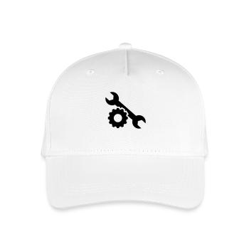 Screw wrench - Organic Kids’ Baseball Cap - white - Front