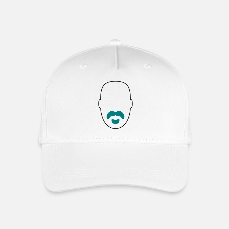 »Frank Zappa« Beard 2 - Kinder Bio Basecap - Weiß