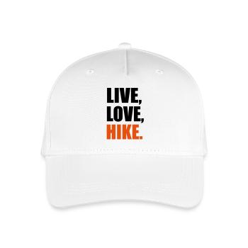Hike - Organic Kids’ Baseball Cap - white - Front