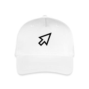 Mouse Cursor - Organic Kids’ Baseball Cap - white - Front