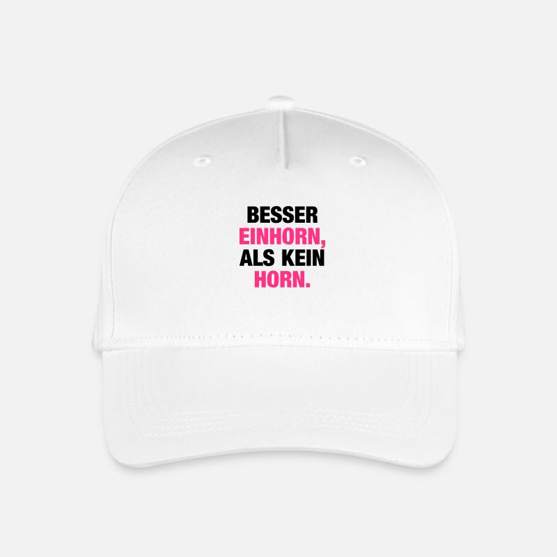 Besser Einhorn... - Kinder Bio Basecap - Weiß