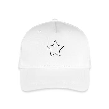 Stern // Weihnachten // Advent // Zierde - Kinder Bio Basecap - Weiß - Vorne