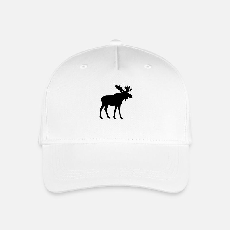 elch - Kinder Bio Basecap - Weiß