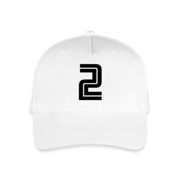 2 - Organic Kids’ Baseball Cap - white - Front